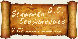 Stamenko Stojančević vizit kartica
